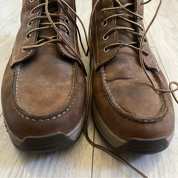 Carhartt Men's lightweight wedge Moc Toe Chukka DK Brown Work Boots sz 13 - Picture 6 of 9